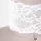 White Stretch Lace Trim 2.5 Inch Wide Soft Elastic Scalloped Floral Edging Both Sides 2 Yards